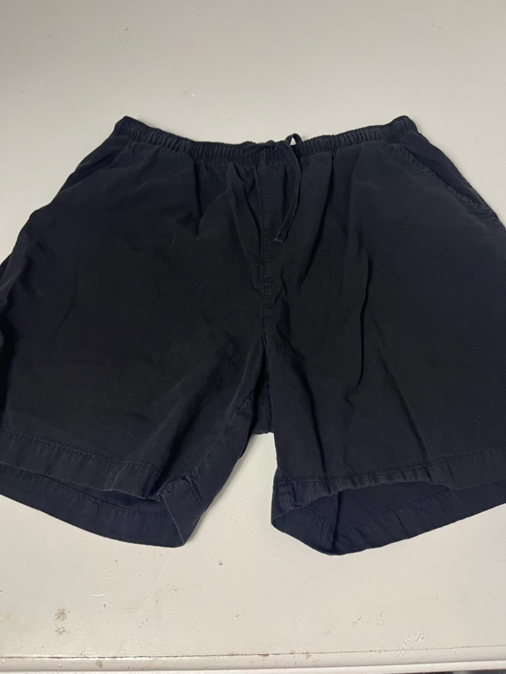 Gloria Vanderbilt XL Blue Cotton Elastic Waist Pull On Shorts